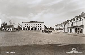 Savsjo Torget Sweden Skanska Akta Fotografi RPC Old Postcard