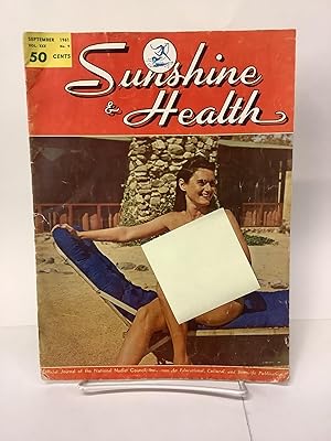 Sunshine & Health, Vintage Nudism Magazine, Vol XXX No 9, September 1961