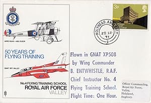 Holyhead Anglesey Welsh 50 Years Of Flight Training RAF Hand Signed FDC