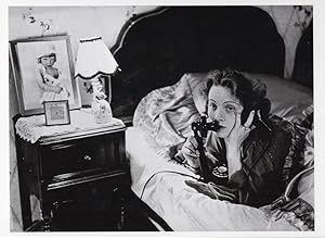 Marlene Dietrich Film Actress First Telephone Call Photo Postcard