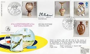 WW2 Battle Of Britain Franklin Mint Pottery Military Hand Signed FDC