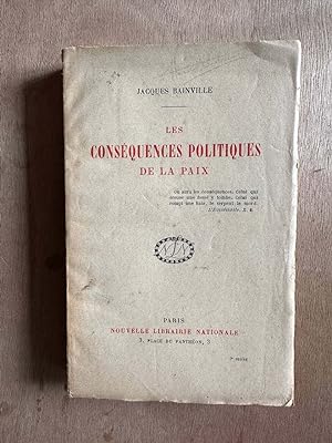 Seller image for Les Consequences Politiques Dela Paix for sale by Dmons et Merveilles