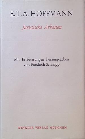 Seller image for Juristische Arbeiten. for sale by books4less (Versandantiquariat Petra Gros GmbH & Co. KG)