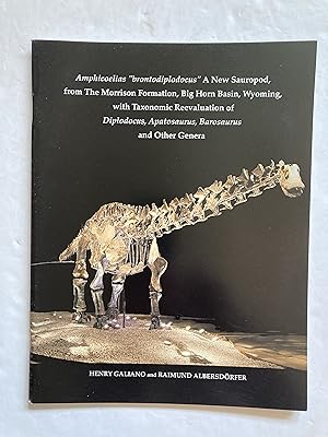 Imagen del vendedor de Amphicoelias "brontodiplodocus" A NEW SAUROPOD, FROM THE MORRISON FORMATION, BIG HORN BASIN, WYOMING, WITH TAXONOMIC REEVALUATION OF Diplodocus, Apatosaurus, Barosaurus AND OTHER GENERA a la venta por Paul Gritis Books