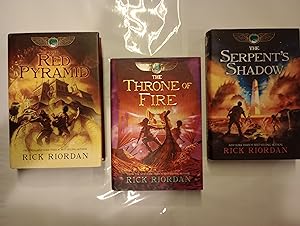 Seller image for 3 Book Matching set: Kane Chronicles (The Red Pyramid, The Throne of Fire, The Serpent's Shadow) for sale by N. Carolina Books