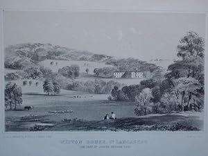 Bild des Verkufers fr Original Antique Lithograph Illustrating Whitton House, Lancashire, the Seat of Joseph Feilden Esq, From Visitation of Seats By J. B. Burke, Published in 1852 - 1855. zum Verkauf von Rostron & Edwards