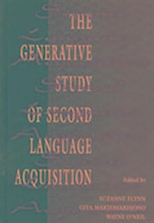 Immagine del venditore per The Generative Study of Second Language Acquisition venduto da AHA-BUCH GmbH