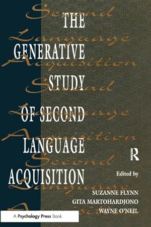 Immagine del venditore per The Generative Study of Second Language Acquisition venduto da AHA-BUCH GmbH