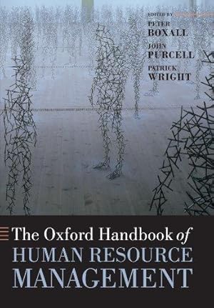 Bild des Verkufers fr The Oxford Handbook of Human Resource Management (Oxford Handbooks) zum Verkauf von WeBuyBooks