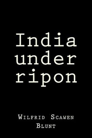 Bild des Verkufers fr India Under Ripon zum Verkauf von GreatBookPrices