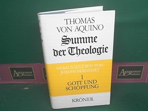 Bild des Verkufers fr Summe der Theologie, Band 1: Gott und Schpfung. (= Krners Taschenausgaben, Band 105). zum Verkauf von Antiquariat Deinbacher