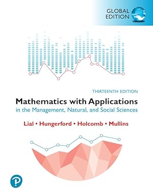 Bild des Verkufers fr Mathematics with Applications in the Management, Natural and Social Sciences, Global Edition zum Verkauf von moluna