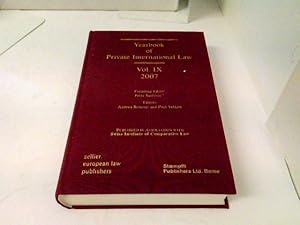 Imagen del vendedor de Yearbook of Private International Law, Vol IX a la venta por ABC Versand e.K.