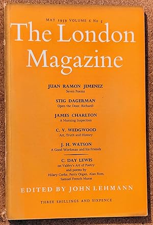 Imagen del vendedor de The London Magazine May 1959 / Juan Ramon Jimenez "Seven Poems" / Stig Dagerman "Open the Door, Richard!" / James Charlton "A Morning \inspection" / Perry Organ "Three Poems" / J D Fraser "Diary of a Decision" / Alan Ross "Secretary Bird" and Pondo Fever" (poems) /C V Wedgwood "Art, Truth and History" / J H Watson "A Good Workman and his Friends: Recollections of John Middleton Murry" a la venta por Shore Books