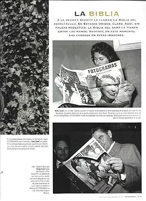 Seller image for LAMINA 37201: Sofia Loren leyendo Fotogramas for sale by EL BOLETIN