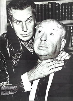 Seller image for LAMINA 37217: Alfred Hitchcock con Vicent Price for sale by EL BOLETIN