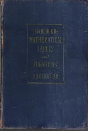 Bild des Verkufers fr HANDBOOK OF MATHEMATICAL TABLES AND FORMULAS zum Verkauf von The Reading Well Bookstore