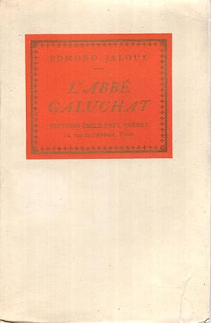 Immagine del venditore per L'abb Galuchat venduto da Librairie Diona