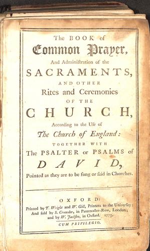 Seller image for The Book of Common Prayer, and Administration of the Sacraments, and Other Rites and Ceremonies of the Church, According to the Use of The Church of England: Together with the Psalter or Psalms of David, Pointed as they are to be Sung or Said in Churches: and the Form or Manner of Making, Ordaining, and Consecrating of Bishops, Priests, and Deacons for sale by WeBuyBooks