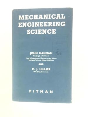 Seller image for Mechanical Engineering Science for sale by World of Rare Books