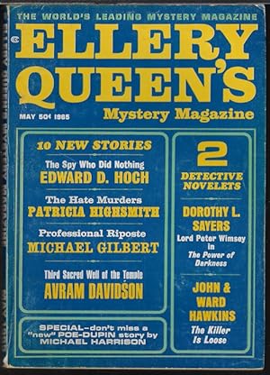 Image du vendeur pour ELLERY QUEEN'S Mystery Magazine: May 1965 mis en vente par Books from the Crypt