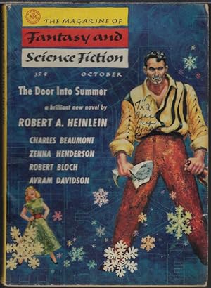 Image du vendeur pour The Magazine of FANTASY AND SCIENCE FICTION (F&SF): October, Oct. 1956 ("The Door Into Summer") mis en vente par Books from the Crypt