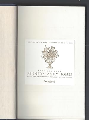 Seller image for John F. Kennedy Family Memorabilia Book Collection (31 books previously owned by the JFK family) for example BLACK SPRING, FIFTH CHILD, GAY PLACE, PHOEBE'S FAMILY, STORIES OF HAWAII, THIS BOY'S LIFE, TIDEWATER MORNING, TRUE CONFESSIONS, WIDE SARGASSO SEA, WILD PALMS, etc. for sale by Brentwood Books