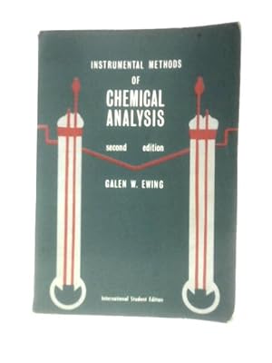 Bild des Verkufers fr Instrumental Methods Chemical Analysis zum Verkauf von World of Rare Books