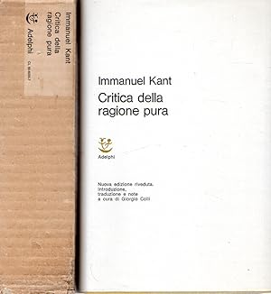 Bild des Verkufers fr Critica della ragione pura zum Verkauf von Messinissa libri