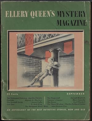 Image du vendeur pour ELLERY QUEEN'S Mystery Magazine: September, Sept. 1944 mis en vente par Books from the Crypt
