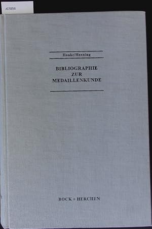 Imagen del vendedor de Bibliographie zur Medaillenkunde. Schrifttum Deutschlands und sterreichs bis 1990. a la venta por Antiquariat Bookfarm