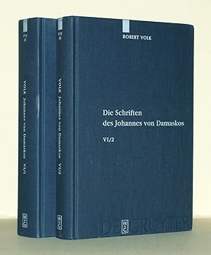 Seller image for Die Schriften des Johannes von Damaskos. Band VI/1-2 : Historia animae utilis de Barlaam et Ioasaph (spuria). Einf�hrung (Band 1) & Text und zehn Appendices (Band 2). for sale by Antiquariat Stefan Wulf