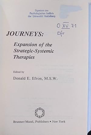 Bild des Verk�ufers f�r Journeys: Expansion of the Strategic-Systemic Therapies zum Verkauf von books4less (Versandantiquariat Petra Gros GmbH & Co. KG)