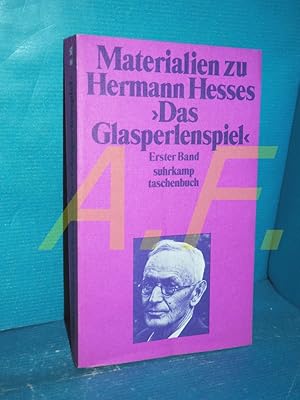 Image du vendeur pour Materialien zu Hermann Hesses Das Glasperlenspiel - erster Band mis en vente par Antiquarische Fundgrube e.U.