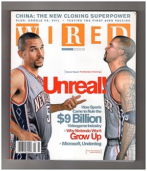 Wired Magazine - January, 2003. China, Cloning Superpower; Why Sports Rule Vid Games; Jason Kidd ...