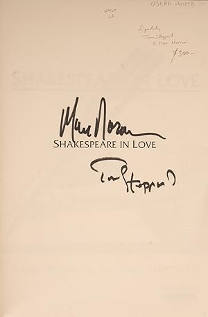 Bild des Verkufers fr Shakespeare in Love. A Screenplay zum Verkauf von David Brass Rare Books, Inc.