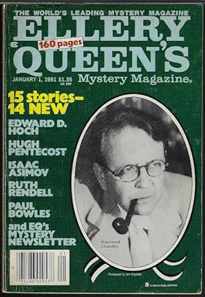 Imagen del vendedor de ELLERY QUEEN Mystery Magazine: January, Jan. 1, 1981 a la venta por Books from the Crypt