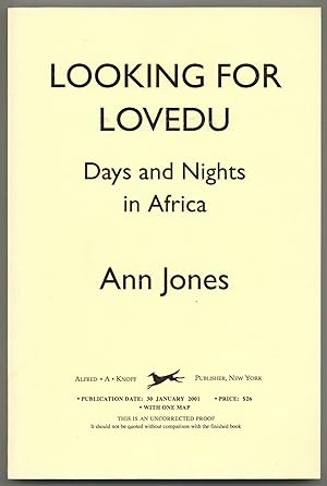 Seller image for Looking for Lovedu: Days and Nights in Africa for sale by Between the Covers-Rare Books, Inc. ABAA