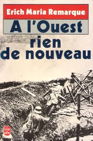 Bild des Verkufers fr A L'Ouest rien de nouveau zum Verkauf von Au vert paradis du livre