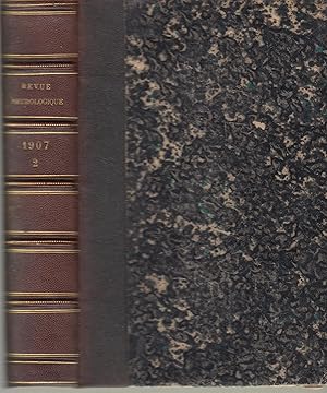 Image du vendeur pour Revue Neurologique 1907 tome II mis en vente par PRISCA