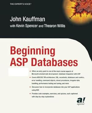 Immagine del venditore per Beginning ASP Databases venduto da AHA-BUCH GmbH
