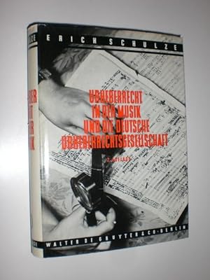 Seller image for Urheberrecht in der Musik und die deutsche Urheberrechtsgesellschaft. for sale by Stefan Kpper