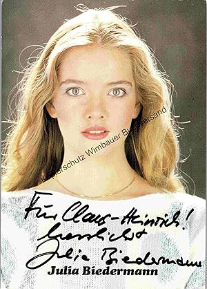 Bild des Verkufers fr Original Autogramm Julia Biedermann /// Autograph signiert signed signee zum Verkauf von Antiquariat im Kaiserviertel | Wimbauer Buchversand