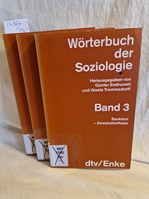 Seller image for Wrterbuch der Soziologie, Band 1-3 (komplett!). for sale by Versandantiquariat Waffel-Schrder