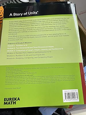 Immagine del venditore per Eureka Math Grade K Modules 1-3 venduto da Solr Books