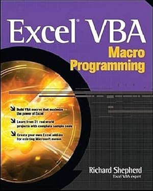 Image du vendeur pour Excel VBA Macro Programming mis en vente par AHA-BUCH GmbH