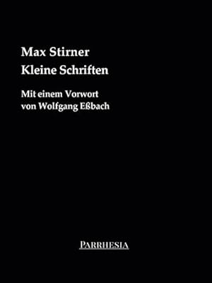 Bild des Verkufers fr Kleine Schriften : Mit einem Vorwort von Wolfgang Ebach zum Verkauf von AHA-BUCH GmbH