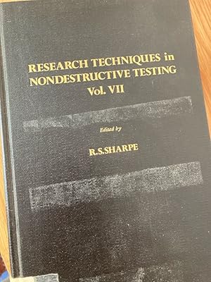 Bild des Verkufers fr Research Techniques in Nondestructive Testing. Volume 7. zum Verkauf von Plurabelle Books Ltd