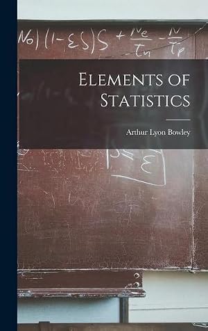 Seller image for Elements of Statistics for sale by AHA-BUCH GmbH