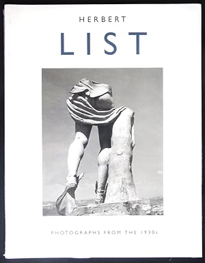 Imagen del vendedor de Herbert List: Photographs from the 1930s a la venta por Design Books